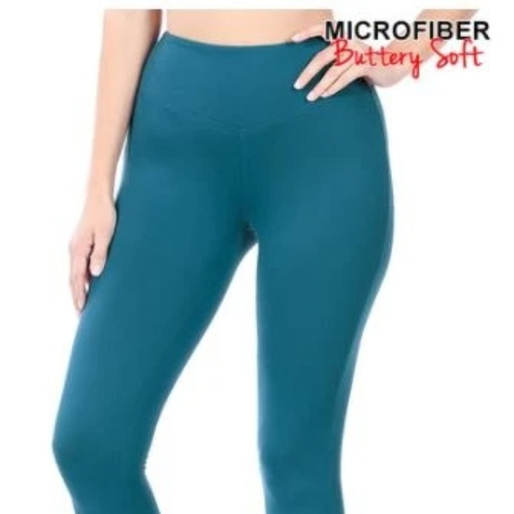 Zenana Brand Leggings in Teal- 1x